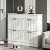Armoire à chaussures Merax avec 4 portes battantes et 8 Voir les images du produit 5