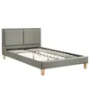 Polsterbett Doppelbett CELINE grau, 120 x 200 cm, inklusive Produktbild-Vorschau 3