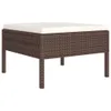 vidaXL 2 tlg. Garten Lounge Set mit Auflagen Poly Rattan Produktbild-Vorschau 5