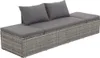 vidaXL Gartenbett Grau 195×60 cm Poly Rattan Produktbild-Vorschau 4