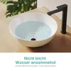 EMKE Aufsatzwaschbecken Rund 415x415x155mm, Keramik Produktbild-Vorschau 2