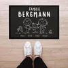 Fußmatte Familie personalisiert mit Namen 1, 2, 3 & mehr Produktbild-Vorschau 3