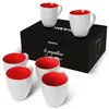 MIAMIO - 6 x 350 ml set de tasses à café Extérieur Blanc Voir les images du produit 1