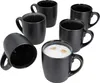 Reactive Glaze Grey Black 6er Set Kaffeebecher 250ml Produktbild-Vorschau 1