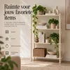 Mica Decorations Latty Plank Beige - Open Boekenkast met Productafbeelding-voorbeeld 5