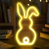 LED Hasen Lampe, Niedliches Kaninchen Neon Lichtschild, Produktbild-Vorschau 4