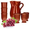 7tlg.-Set: Tonkrug 1.9L + 6 Tonbecher 175ml Ton-Geschirr Produktbild-Vorschau 1