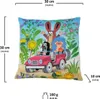Kissen der kleine Maulwurf, Motiv Jeep2, 30x30cm - Produktbild-Vorschau 2