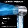 UKLISS 7 v 1 styler na vlasy, černý, 1200W iontový fén, 110 Náhled obrázku produktu 10