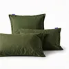 Copricuscino Basic verde oliva 60x70 cm 100% cotone  Europe Anteprima dell’immagine prodotto 1
