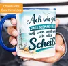 Tasse Möwe Spruch - Ach wie gut dass niemand weiss - Produktbild-Vorschau 2