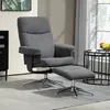 HOMCOM Relaxsessel mit Hocker, Gepolstert Fernsehsessel mit Produktbild-Vorschau 2