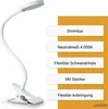 LED Klemm Leuchte dimmbar 4W Lese Lampe schwenkbar Nacht Produktbild-Vorschau 2