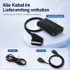 SCART auf HDMI Adapter Konverter 1m Kabel 1080p für HD-TV Produktbild-Vorschau 7