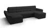 A dark gray U-shaped sectional sofa is shown against a white background. Náhled obrázku produktu
