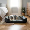 Cama para perros Belviona con cojín reversible y suave, Vista previa de la imagen del producto 2