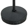 Gartentisch Schwarz 60,5x106 cm Poly Rattan Produktbild-Vorschau 3