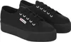 A pair of black Superga platform sneakers shown from a diagonal angle against a white background. Anteprima dell’immagine prodotto