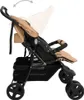 vidaXL Podwójny wózek dziecięcy stalowy taupe Podgląd zdjęcia produktu 4
