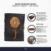 Poznámky – Koženový zápisník s motívom vintage, strom a Náhľad obrázku produktu 2