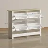 HOMCOM Schuhschrank Schuhregal mit Schublade für 16 Paar Produktbild-Vorschau 3