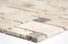 Mosaikfliese selbstklebend Travertin Naturstein beige Produktbild-Vorschau 4