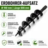 Bituxx 600mm Bohrer - Ersatzbohrer für Erdbohrer Produktbild-Vorschau 2