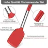 Pfannenwender,  2 Stück Silikon Küchenhelfer Spatel Set, Produktbild-Vorschau 4