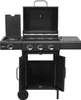 Gasgrill 6kW, 3+1 Brenner, Stahl 106 × 52,8 ×101,6 cm Produktbild-Vorschau 3