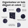 Woodweaver | Etagère en bois 28 compartiments | 45x40x3,5cm Voir les images du produit 11