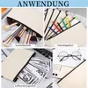 DIY Sacs en tissu à peindre Set de 8, trousse d'école pour Voir les images du produit 3