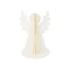 Ange LED éclairé avec minuterie blanc chaud en papier blanc Voir les images du produit 1