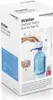 The image shows the product packaging for a bottled water dispenser. The packaging is white with blue accents and features an image of the product in use. Produktbild-Vorschau