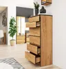 Kommode SAVRILA mit 6 Schubladen, Craft Eiche, 130 cm hoch, Produktbild-Vorschau 4