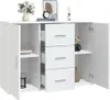 vidaXL Sideboard Blanc 91x29,5x65 cm Bois composite Voir les images du produit 5