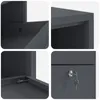 Cassetta per pacchi con porta Antracite 44 x 22 x 82 cm Anteprima dell’immagine prodotto 7