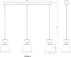 Globo Lighting Hängeleuchte Metall kaffeefarben matt, Glas Produktbild-Vorschau 8