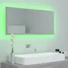 vidaXL LED-Badspiegel Betongrau 100x8,5x37 cm Acryl -  Produktbild-Vorschau 5