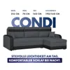 KomfortWelt24 Ecksofa mit Schlaffunktion und praktischem Produktbild-Vorschau 5