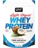 A bag of QNT Light Digest Whey Protein powder with coconut. Náhled obrázku produktu