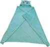 A teal hooded blanket with a Bulbasaur character design on the hood. Náhľad obrázku produktu