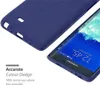 A dark blue phone case is shown next to a smartphone displaying the time and date. Náhled obrázku produktu