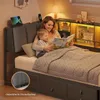 AODEMOKO Jugendbett mit LED, Ladestation, 7 Schubladen, Produktbild-Vorschau 5
