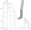 ML-Design 2x Rückenlehnenhalterung, Silber, aus Stahl, für Produktbild-Vorschau 7