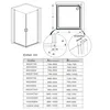 Duschkabine 100x100x195 cm Dusche Duschwand 180° Schwingtür Produktbild-Vorschau 5