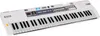 A white electronic keyboard for children is shown from a slightly elevated diagonal angle against a white background. Produktbild-Vorschau