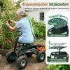 Sekey Kniebank Rollsitz Garten 360 Grad Drehbar Luftreifen Produktbild-Vorschau 3