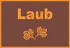Laub Mülltrennung Schild mit Text Symbol Blätter Blattwerk Produktbild-Vorschau 1