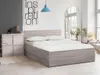 A bedroom scene with a bed, nightstand, and artwork. Produktbild-Vorschau