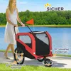 PawHut príves pre psa 2 v 1, príves na bicykel pre psov, Náhľad obrázku produktu 7